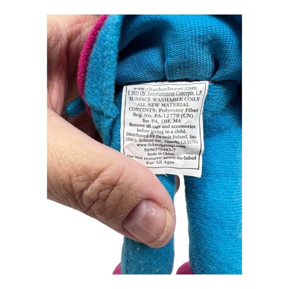 Chuck E Cheese Helen Henny Big Head 2021 Plush Stuffed Animal 11 in Toy - Picture 8 of 8